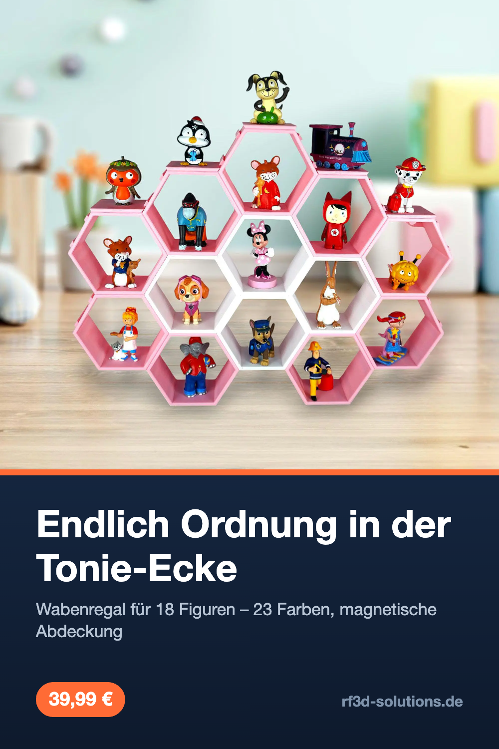 Tonie Figuren Regal – 18er Komplett-Set - RF3D Solutions